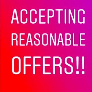 Make me a reasonable offer and the item is yours.